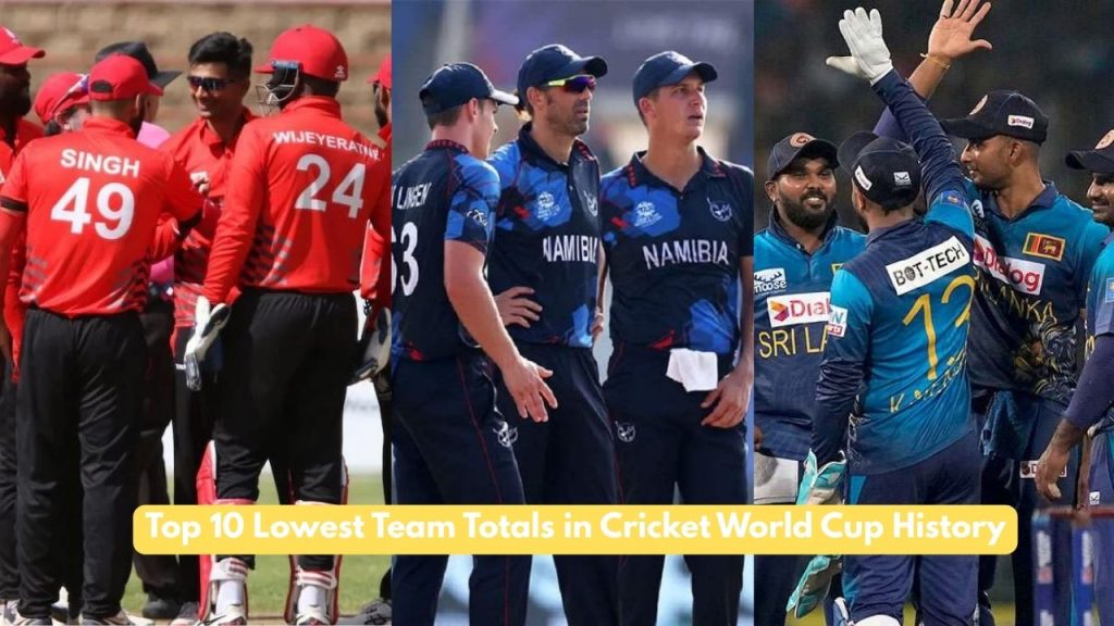 Lowest Team Totals in Cricket World Cup