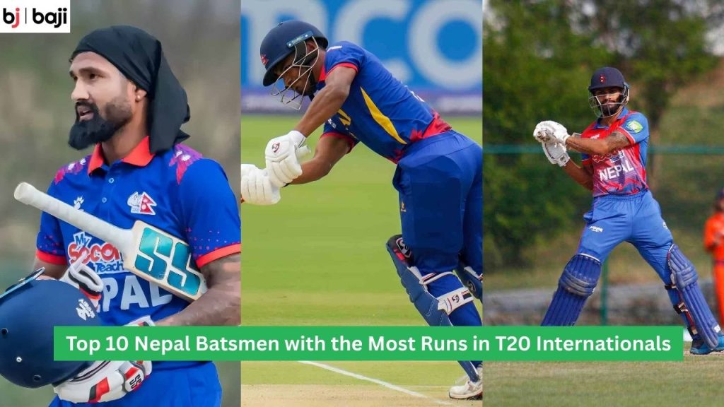 Nepal Batsmen with the Most Runs in T20 Internationals
