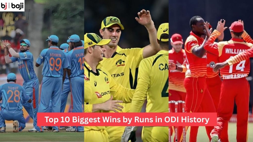 Biggest Wins by Runs in ODI History