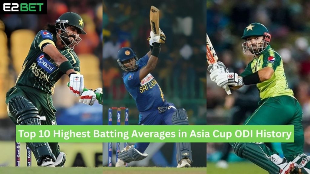 Highest Batting Averages in Asia Cup ODI History