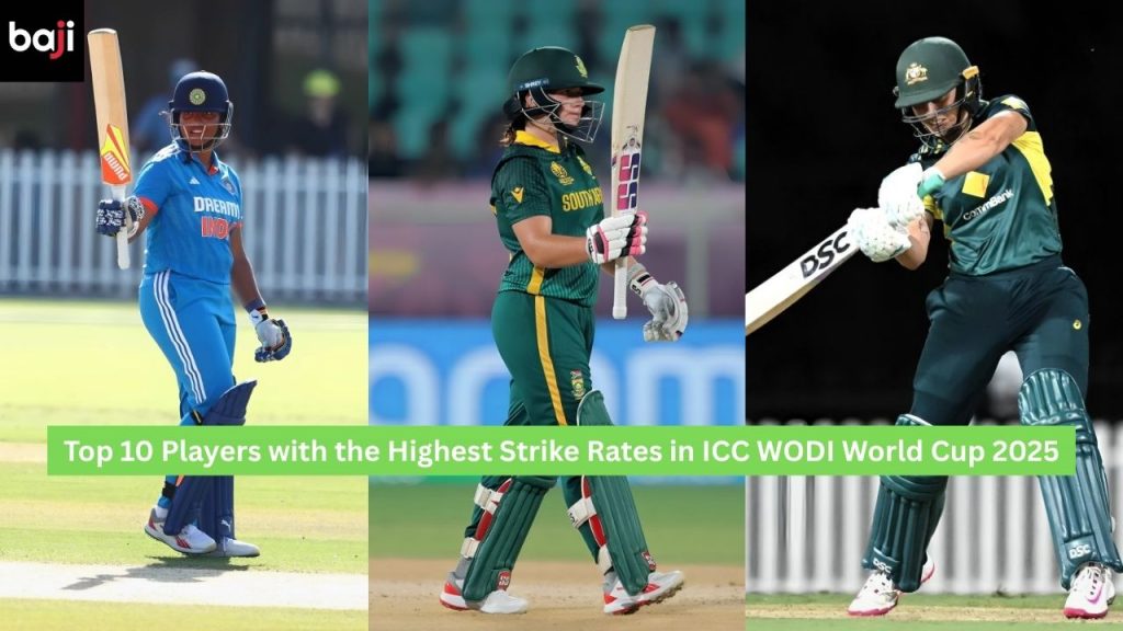 Highest Strike Rates in ICC WODI World Cup 2025