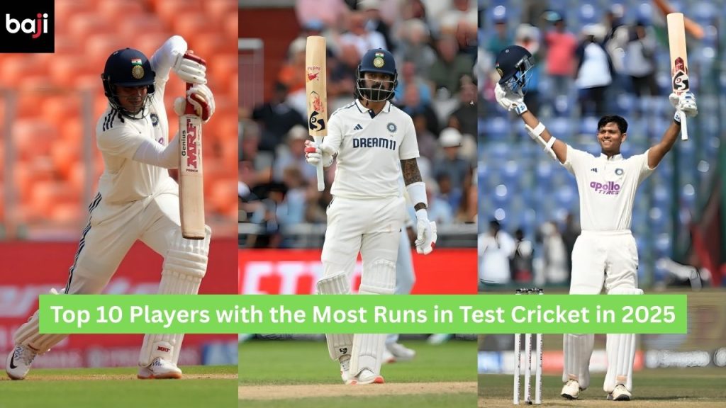 Most Runs in Test Cricket in 2025