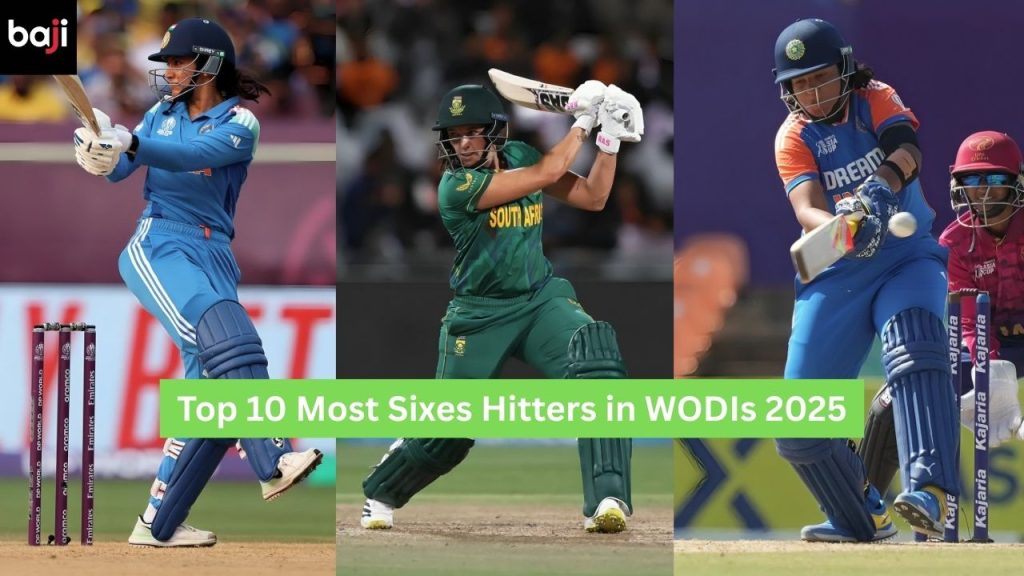 Most Sixes Hitters in WODIs 2025